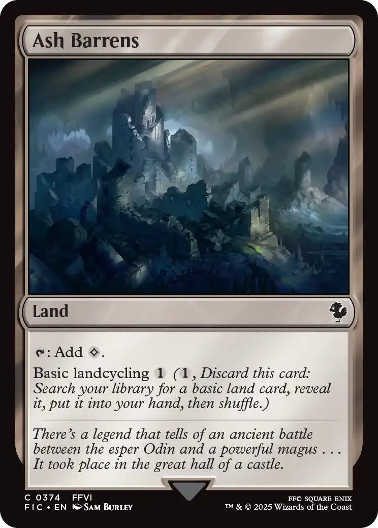 Ash Barrens (Surge Foil) [FINAL FANTASY Commander] | PLUS EV GAMES 