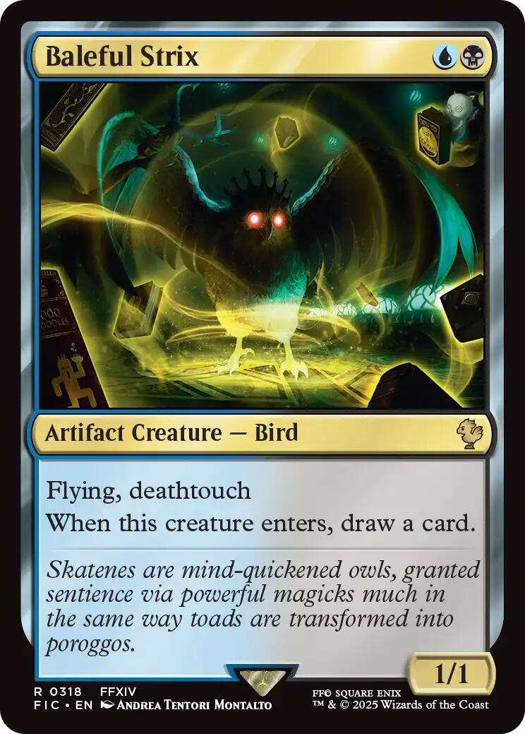Baleful Strix (Surge Foil) [FINAL FANTASY Commander] | PLUS EV GAMES 
