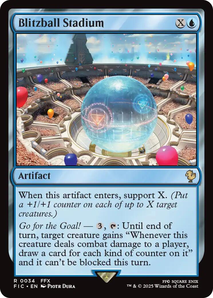 Blitzball Stadium (Surge Foil) [FINAL FANTASY Commander] | PLUS EV GAMES 