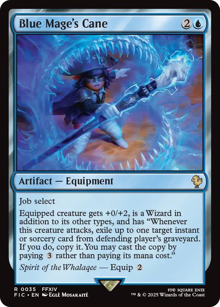 Blue Mage's Cane (Surge Foil) [FINAL FANTASY Commander] | PLUS EV GAMES 