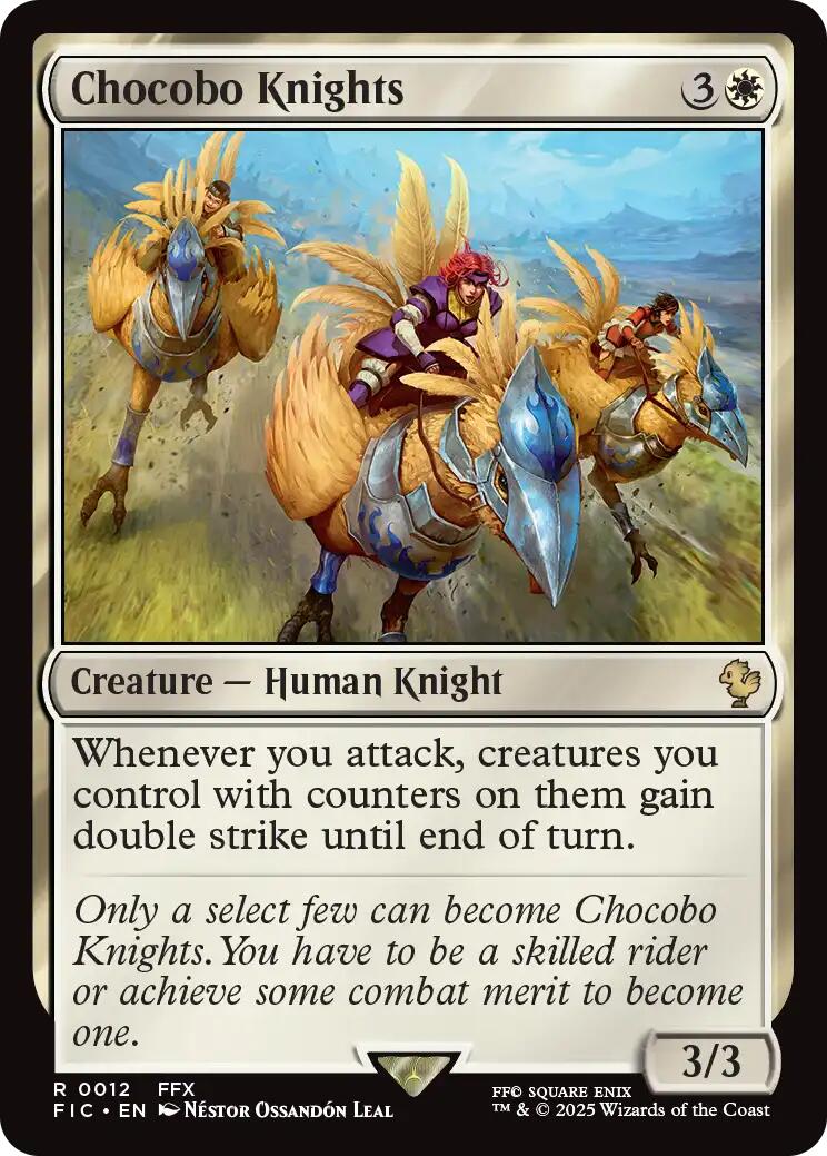 Chocobo Knights (Surge Foil) [FINAL FANTASY Commander] | PLUS EV GAMES 