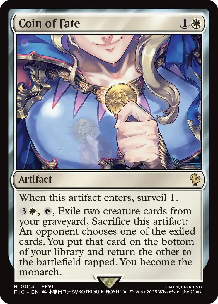 Coin of Fate (Surge Foil) [FINAL FANTASY Commander] | PLUS EV GAMES 