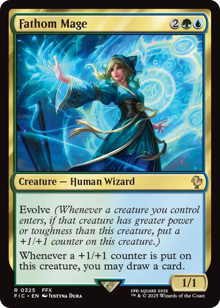Fathom Mage (Surge Foil) [FINAL FANTASY Commander] | PLUS EV GAMES 