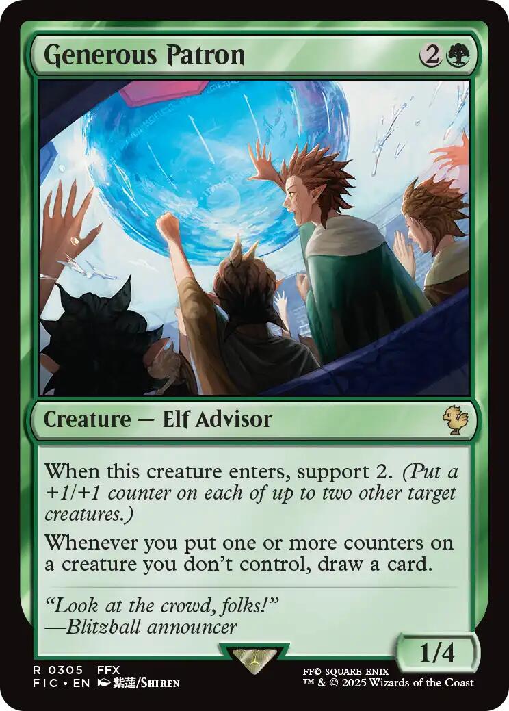 Generous Patron (Surge Foil) [FINAL FANTASY Commander] | PLUS EV GAMES 