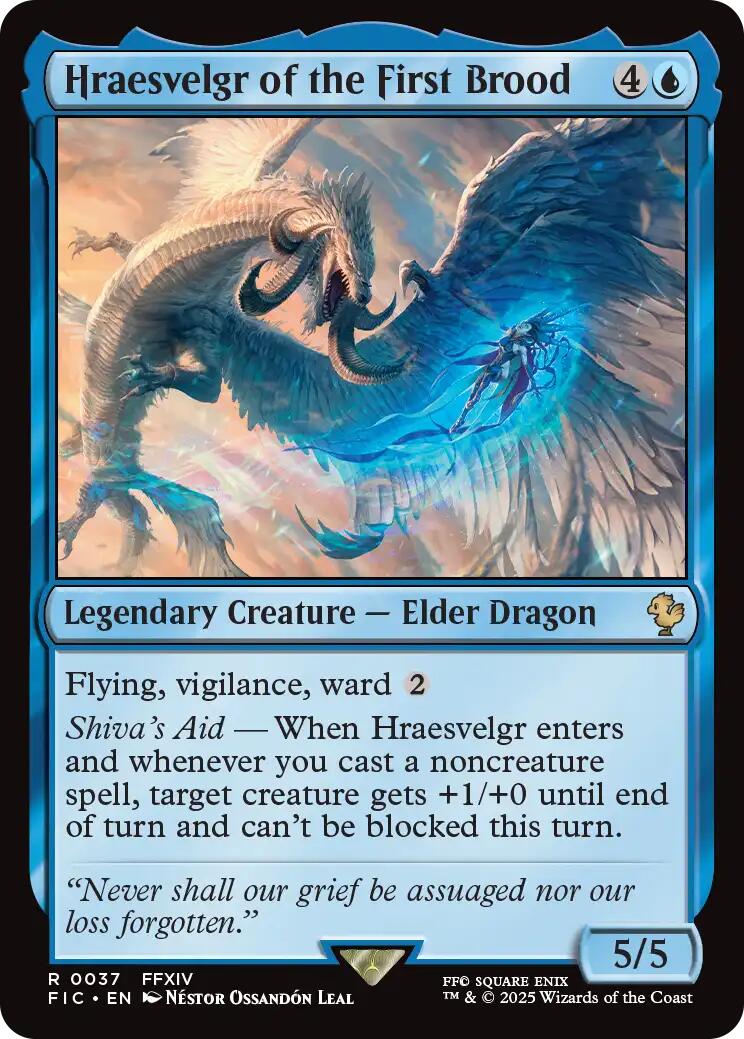 Hraesvelgr of the First Brood (Surge Foil) [FINAL FANTASY Commander] | PLUS EV GAMES 