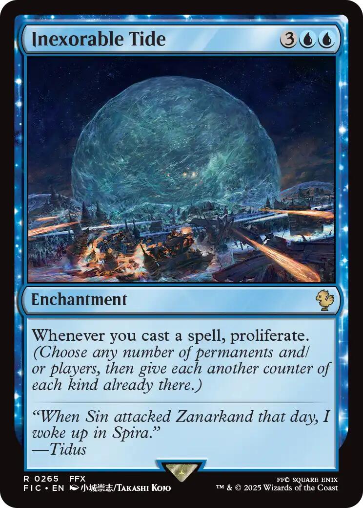 Inexorable Tide (Surge Foil) [FINAL FANTASY Commander] | PLUS EV GAMES 