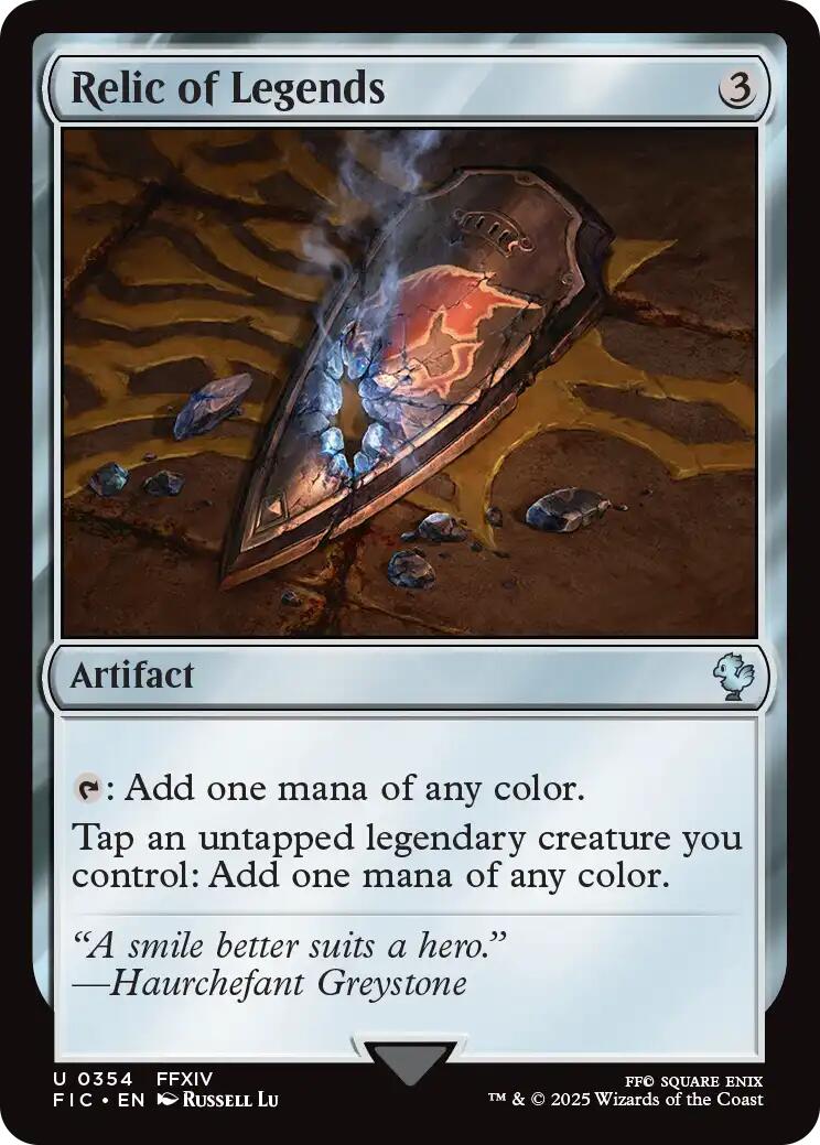 Relic of Legends (Surge Foil) [FINAL FANTASY Commander] | PLUS EV GAMES 