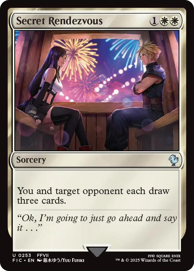 Secret Rendezvous (0253) (Surge Foil) [FINAL FANTASY Commander] | PLUS EV GAMES 