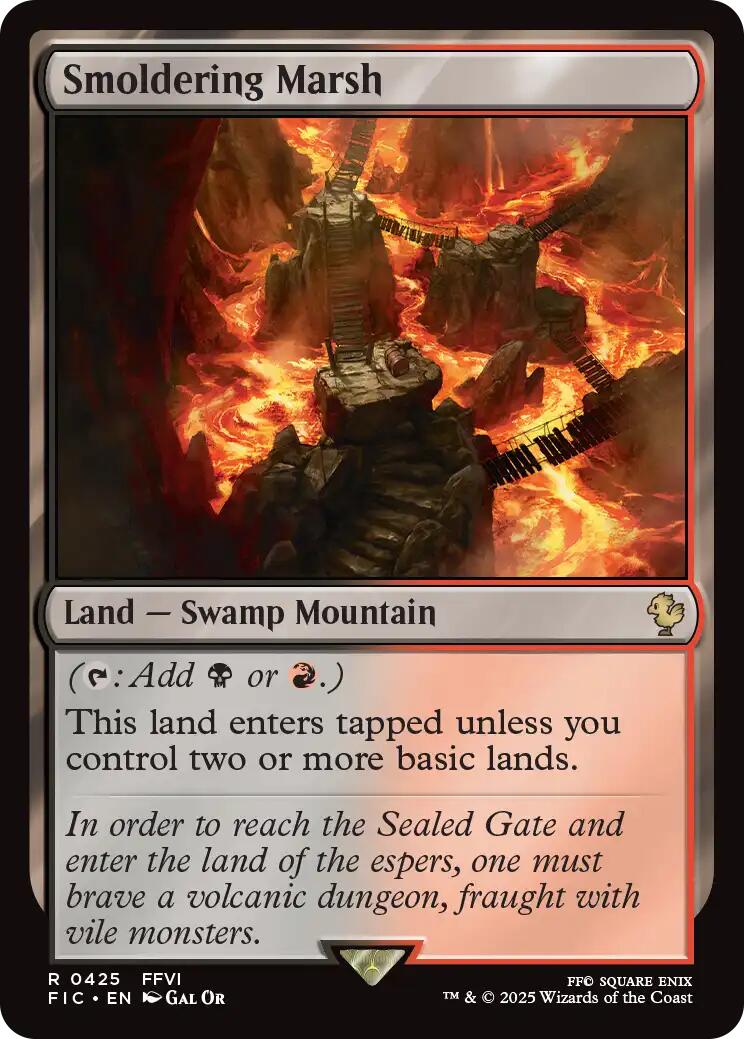 Smoldering Marsh (Surge Foil) [FINAL FANTASY Commander] | PLUS EV GAMES 