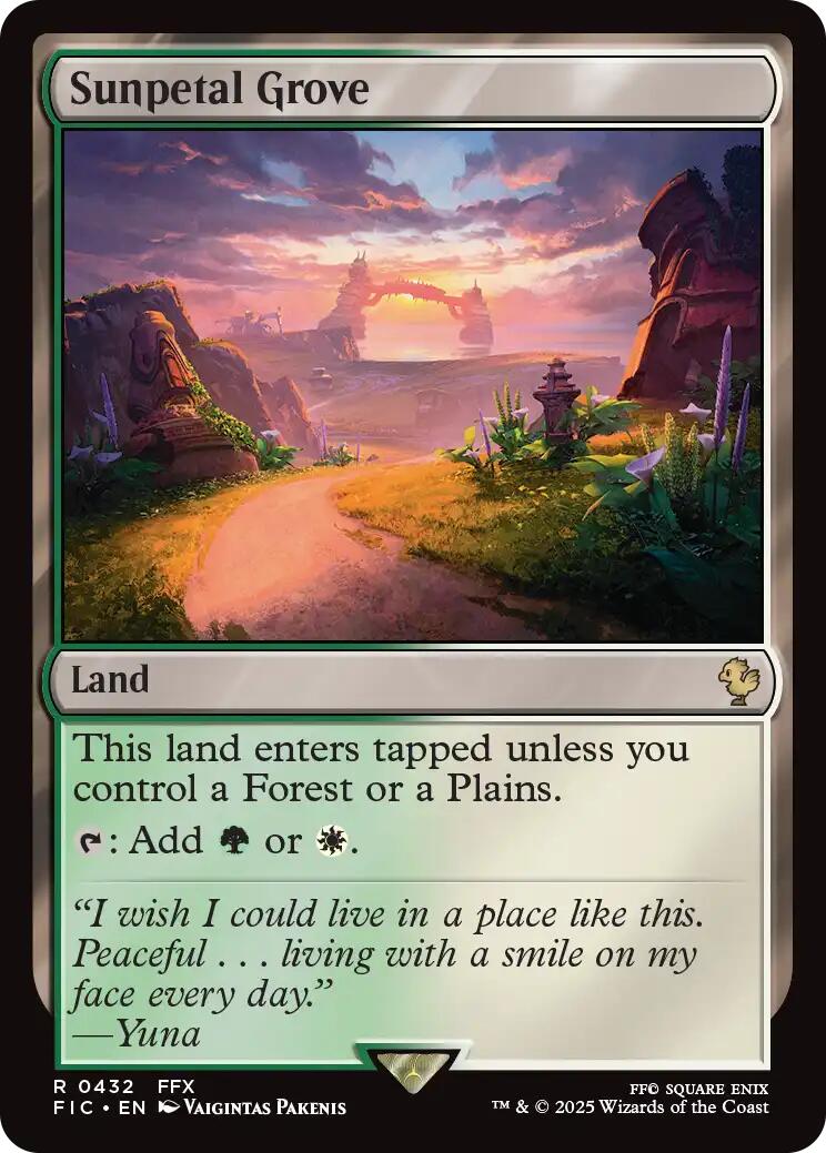 Sunpetal Grove (Surge Foil) [FINAL FANTASY Commander] | PLUS EV GAMES 