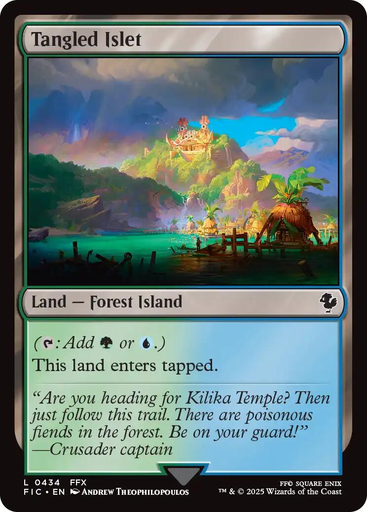 Tangled Islet (Surge Foil) [FINAL FANTASY Commander] | PLUS EV GAMES 