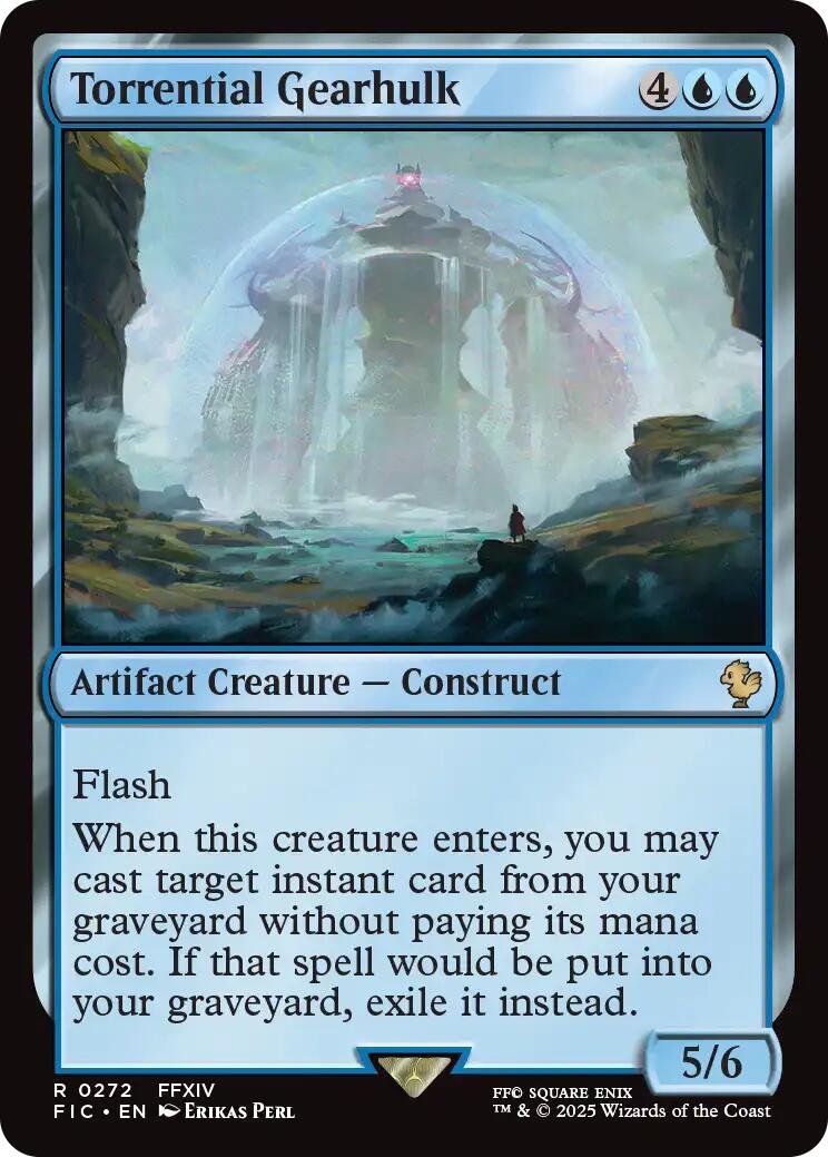 Torrential Gearhulk (Surge Foil) [FINAL FANTASY Commander] | PLUS EV GAMES 