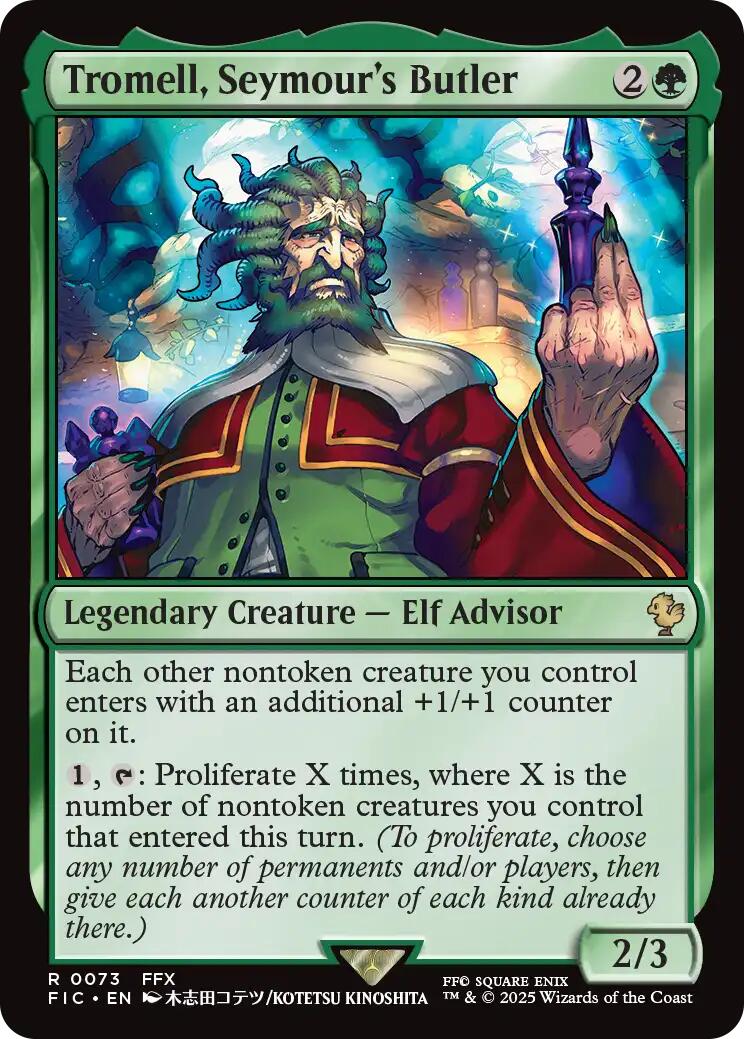 Tromell, Seymour's Butler (Surge Foil) [FINAL FANTASY Commander] | PLUS EV GAMES 
