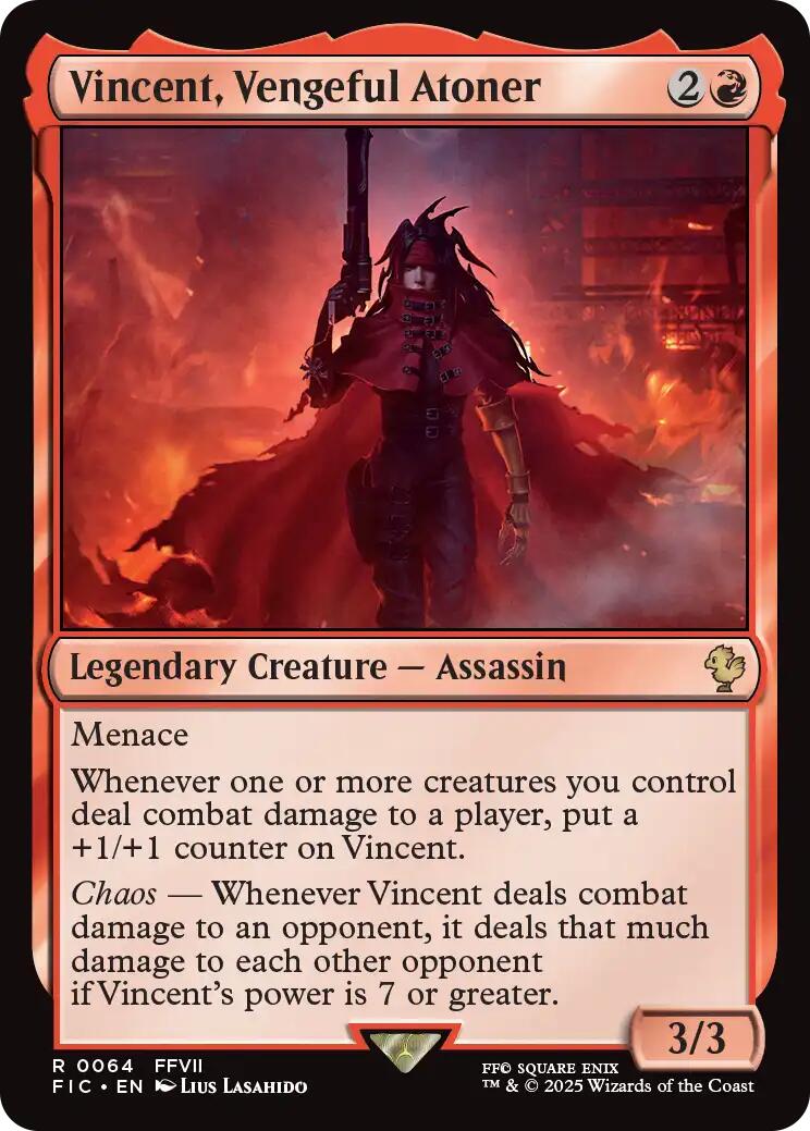 Vincent, Vengeful Atoner (Surge Foil) [FINAL FANTASY Commander] | PLUS EV GAMES 