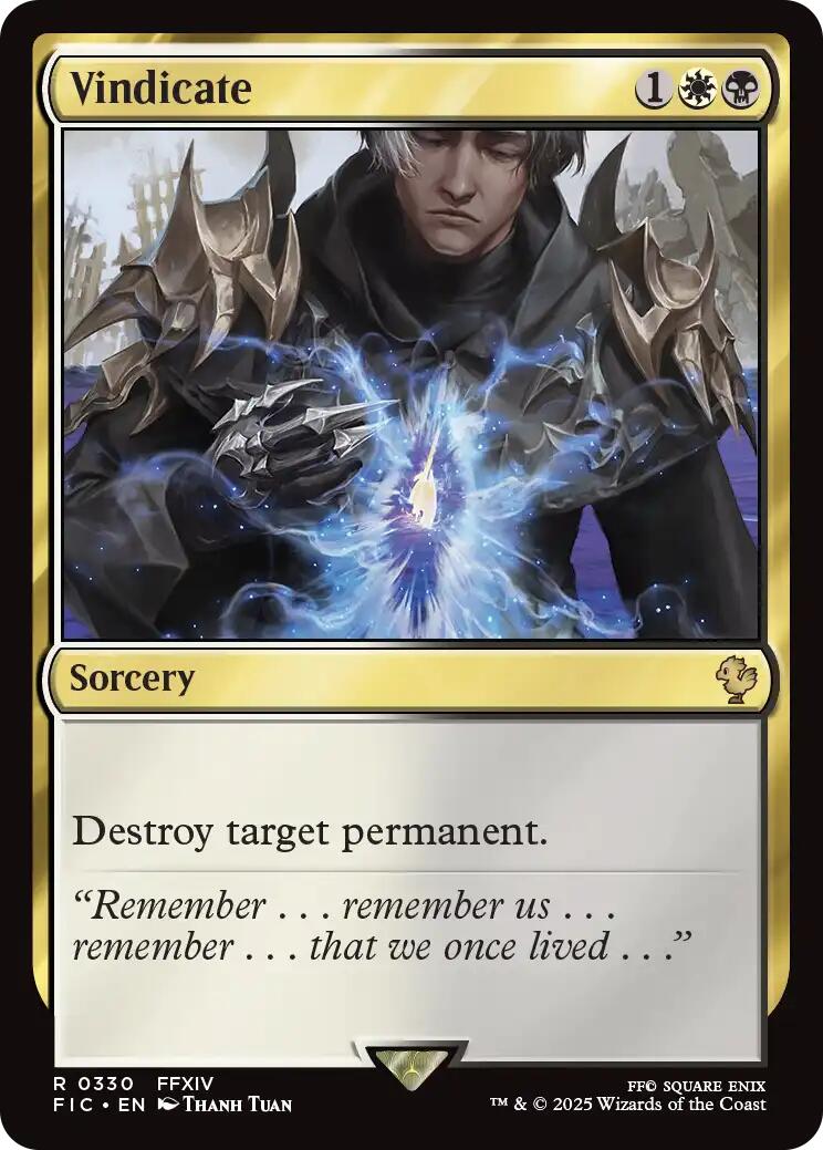 Vindicate (Surge Foil) [FINAL FANTASY Commander]