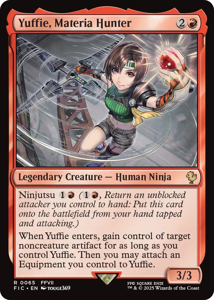 Yuffie, Materia Hunter (Surge Foil) [FINAL FANTASY Commander] | PLUS EV GAMES 