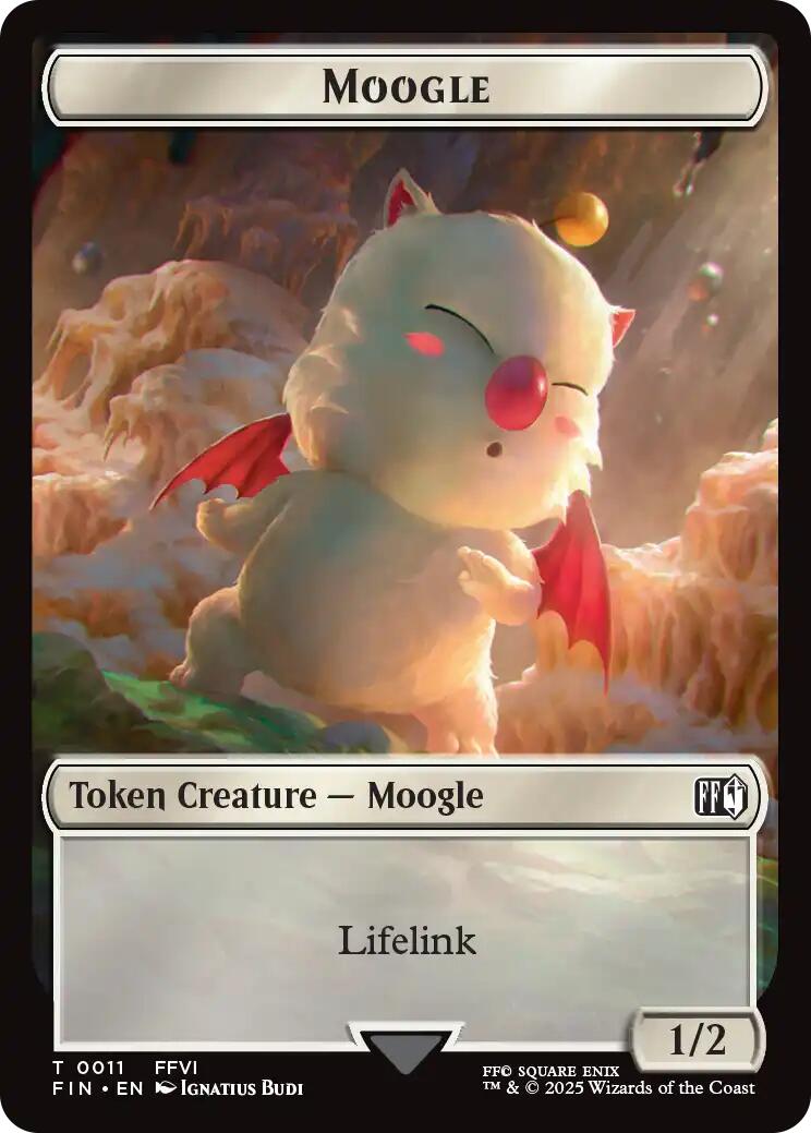 Moogle // Zombie Double-Sided Token [FINAL FANTASY Commander Tokens] | PLUS EV GAMES 