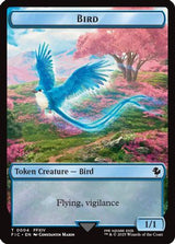 Bird // Hero (0004) Double Sided Token [FINAL FANTASY Commander Tokens]