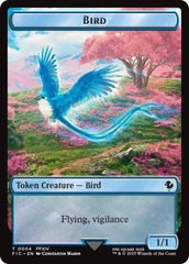 Bird // Hero (0004) Double Sided Token [FINAL FANTASY Commander Tokens] | PLUS EV GAMES 