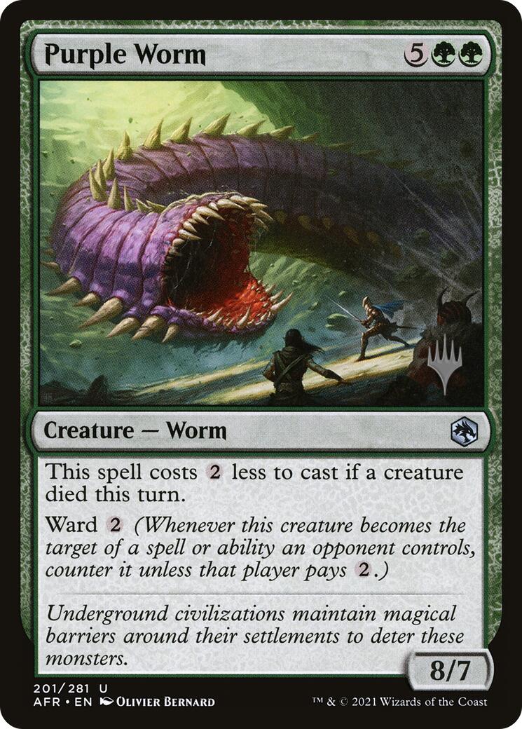 Purple Worm [Tarkir: Dragonstorm Promos] | PLUS EV GAMES 