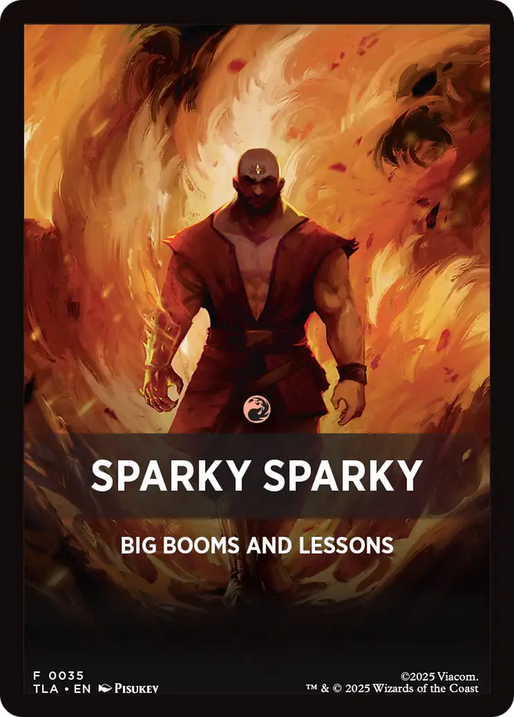 Sparky Sparky Theme Card [Avatar: The Last Airbender Tokens] | PLUS EV GAMES 