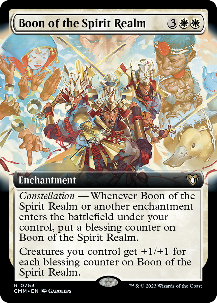 Boon of the Spirit Realm (Extended Art) [Commander Masters] | PLUS EV GAMES 