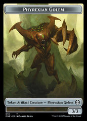 Rebel // Phyrexian Golem Double-Sided Token [Phyrexia: All Will Be One Tokens] | PLUS EV GAMES 