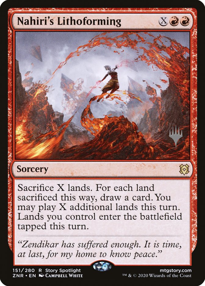 Nahiri's Lithoforming (Promo Pack) [Zendikar Rising Promos] | PLUS EV GAMES 