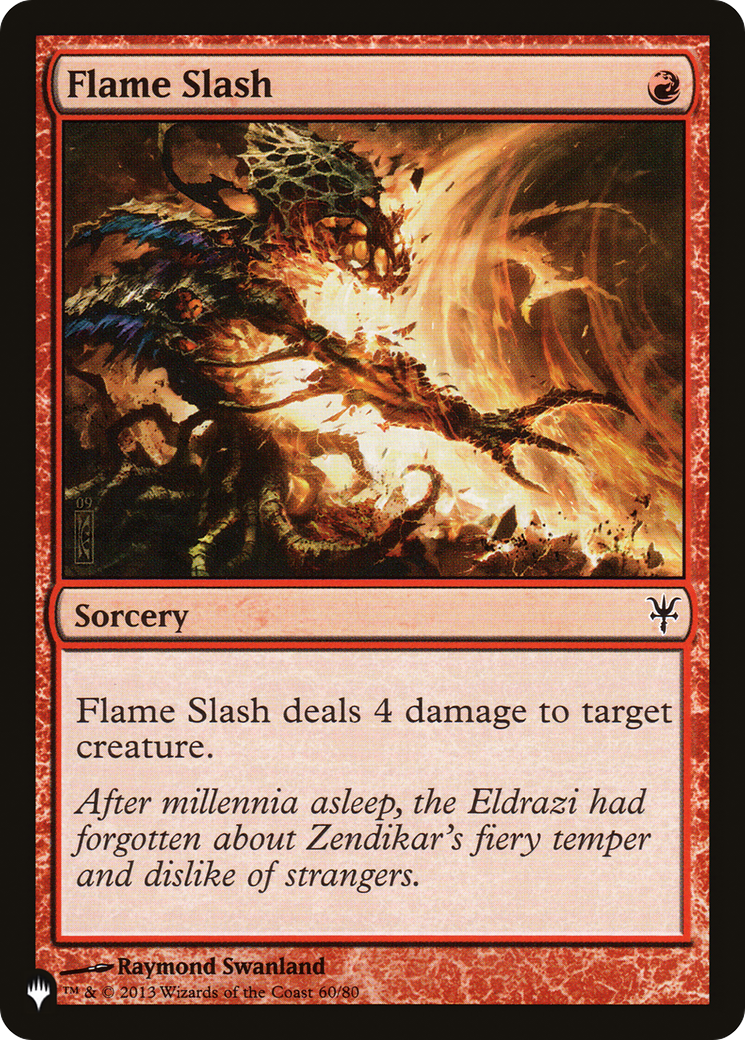 Flame Slash [The List Reprints] | PLUS EV GAMES 