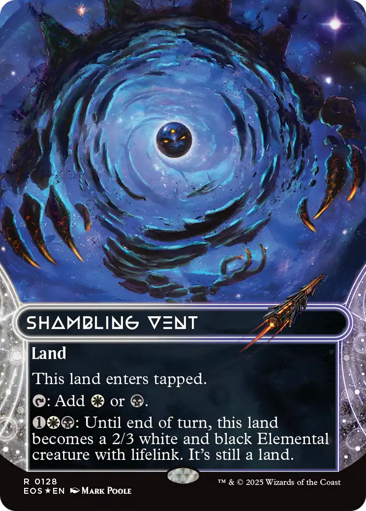 Shambling Vent (0128) (Borderless) (Galaxy Foil) [Edge of Eternities: Stellar Sights] | PLUS EV GAMES 