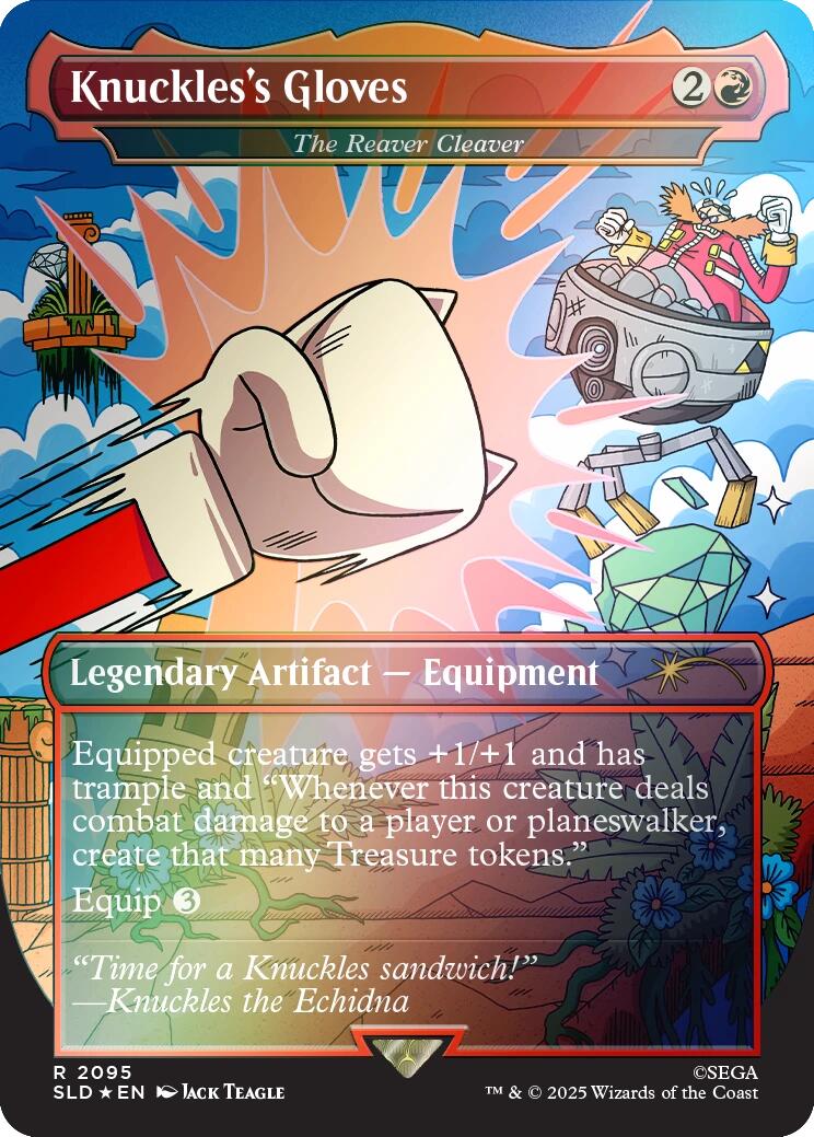 Knuckles's Gloves - The Reaver Cleaver (Rainbow Foil) [Secret Lair Drop Series] | PLUS EV GAMES 