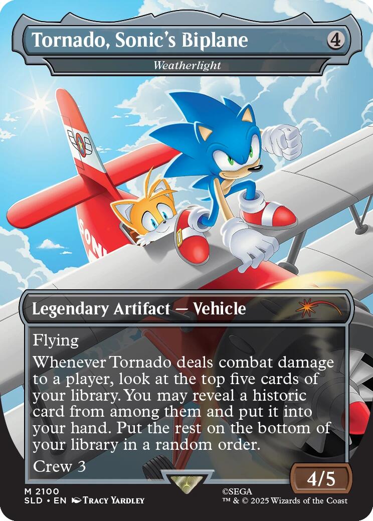 Tornado, Sonic's Biplane - Weatherlight [Secret Lair Drop Series] | PLUS EV GAMES 