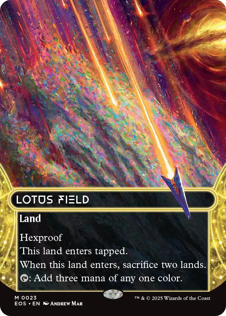 Lotus Field (0023) (Borderless) [Edge of Eternities: Stellar Sights] | PLUS EV GAMES 