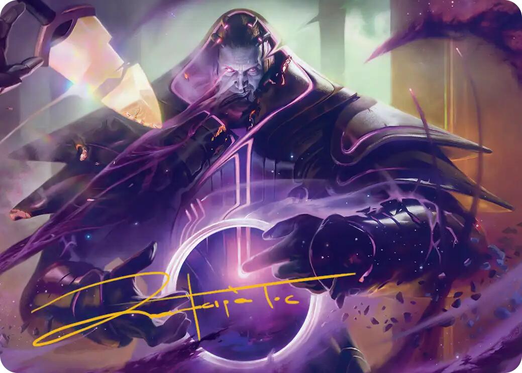 Embrace Oblivion Art Card (Gold-Stamped Signature) [Edge of Eternities Art Series] | PLUS EV GAMES 