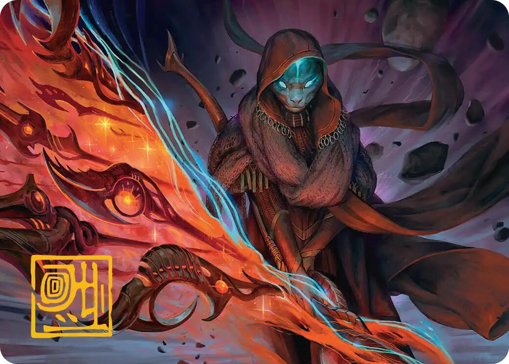 Weftstalker Ardent Art Card (Gold-Stamped Signature) [Edge of Eternities Art Series] | PLUS EV GAMES 