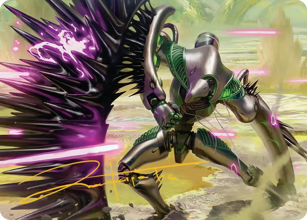 Tapestry Warden Art Card (Gold-Stamped Signature) [Edge of Eternities Art Series] | PLUS EV GAMES 