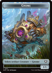 Gnome // Golem (0014) Double-Sided Token [Edge of Eternities Commander Tokens] | PLUS EV GAMES 
