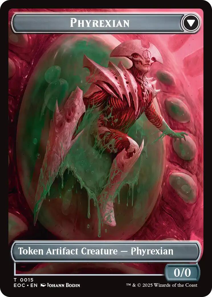 Incubator // Phyrexian Double-Sided Token [Edge of Eternities Commander Tokens] | PLUS EV GAMES 