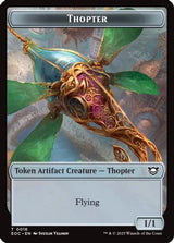 Thopter // Gnome Double-Sided Token [Edge of Eternities Commander Tokens]
