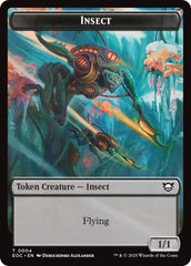 Insect // Elemental (0008) Double-Sided Token [Edge of Eternities Commander Tokens] | PLUS EV GAMES 