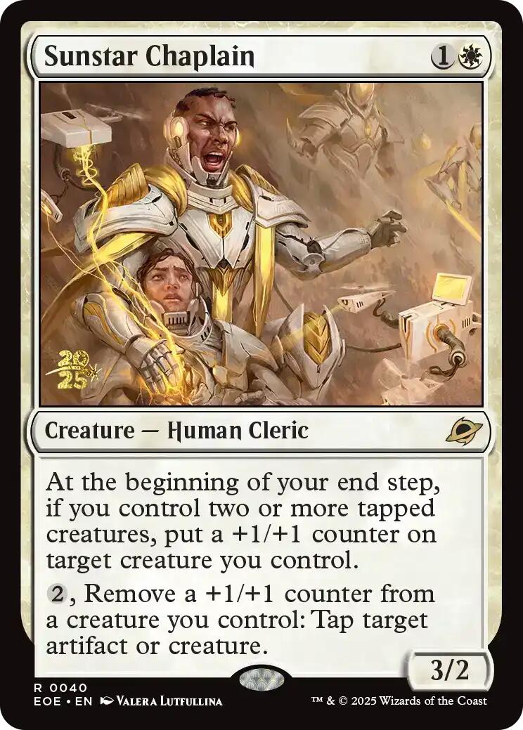 Sunstar Chaplain [Edge of Eternities Prerelease Promos] | PLUS EV GAMES 