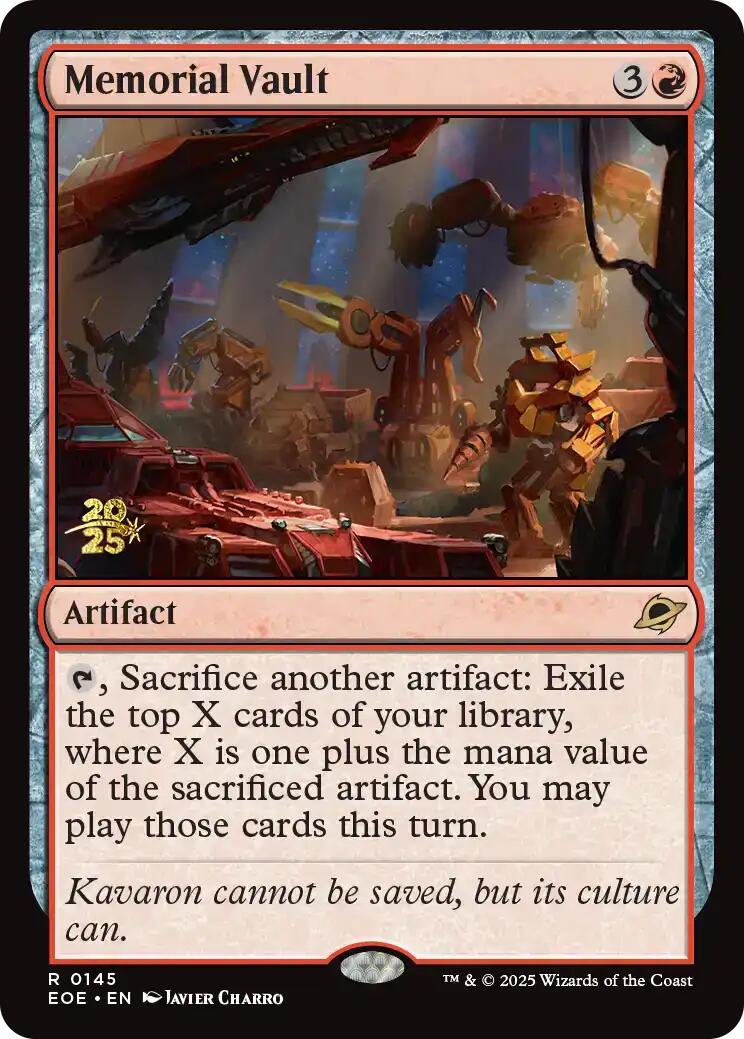Memorial Vault [Edge of Eternities Prerelease Promos] | PLUS EV GAMES 