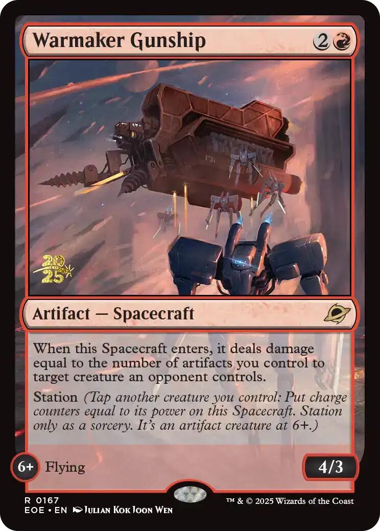 Warmaker Gunship [Edge of Eternities Prerelease Promos] | PLUS EV GAMES 