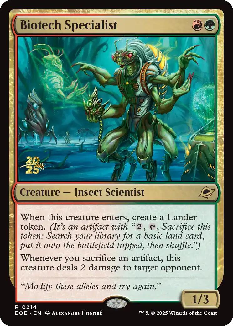 Biotech Specialist [Edge of Eternities Prerelease Promos] | PLUS EV GAMES 