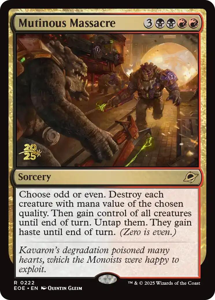 Mutinous Massacre [Edge of Eternities Prerelease Promos] | PLUS EV GAMES 
