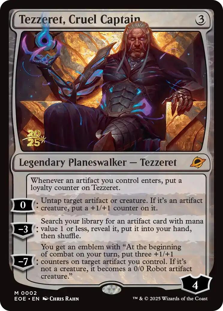 Tezzeret, Cruel Captain [Edge of Eternities Prerelease Promos] | PLUS EV GAMES 