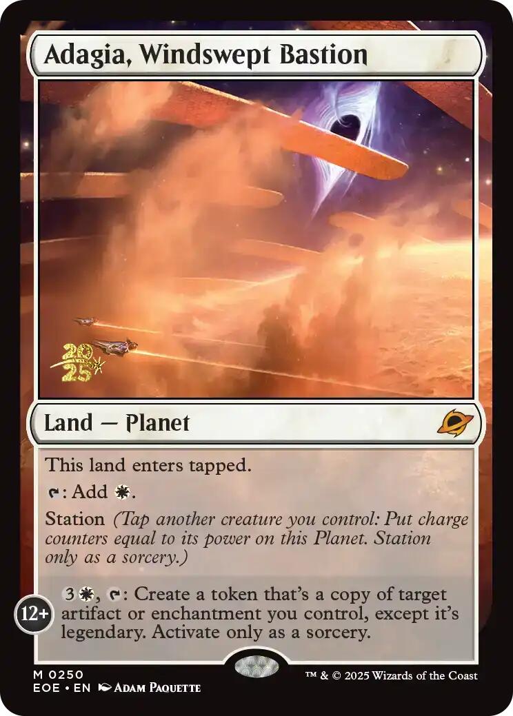 Adagia, Windswept Bastion [Edge of Eternities Prerelease Promos] | PLUS EV GAMES 