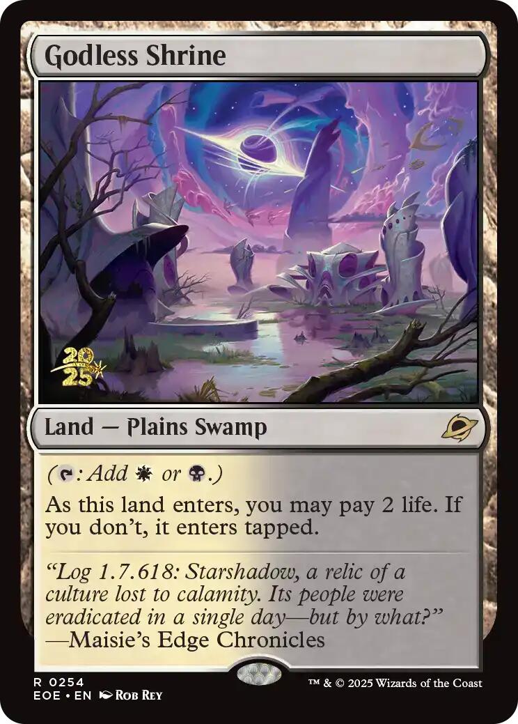 Godless Shrine [Edge of Eternities Prerelease Promos] | PLUS EV GAMES 
