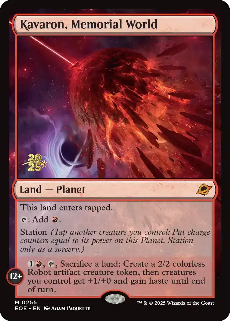 Kavaron, Memorial World [Edge of Eternities Prerelease Promos] | PLUS EV GAMES 