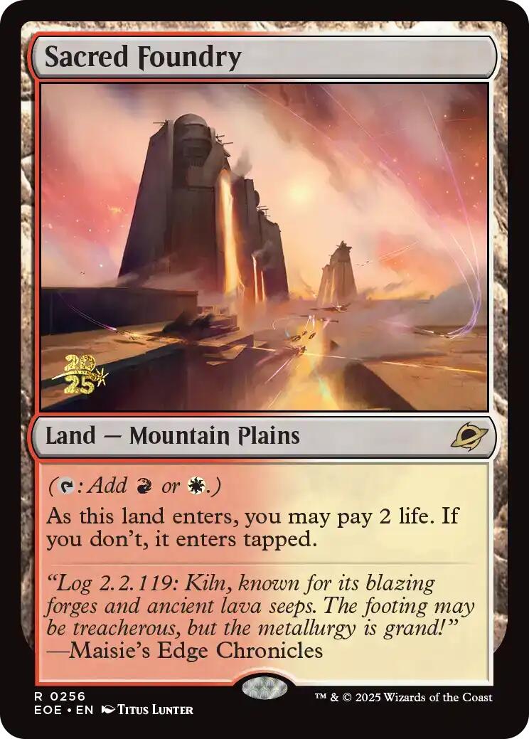 Sacred Foundry [Edge of Eternities Prerelease Promos] | PLUS EV GAMES 